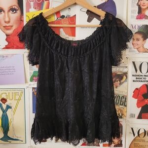 Vintage Bebe Babydoll Top